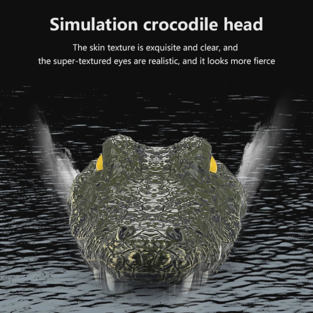 RC Crocodile Head Boat Ship Toy Simulation  2.4G Remote Control Joke Alligator Decoy Electric Toys Summer Water  Spoof Toys gift