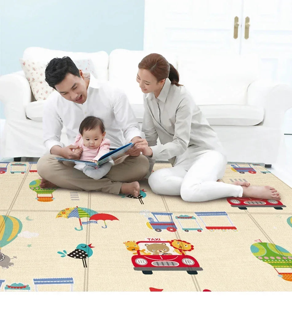 Baby Floor Play Mat Thickened and Ultra-soft Playpen Mat Baby Foldable Crawling Mat Children's Educational Activity Carpet