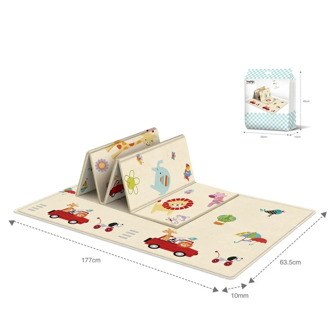Baby Floor Play Mat Thickened and Ultra-soft Playpen Mat Baby Foldable Crawling Mat Children's Educational Activity Carpet