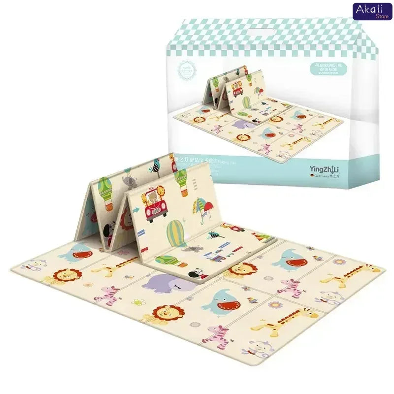 Baby Floor Play Mat Thickened and Ultra-soft Playpen Mat Baby Foldable Crawling Mat Children's Educational Activity Carpet
