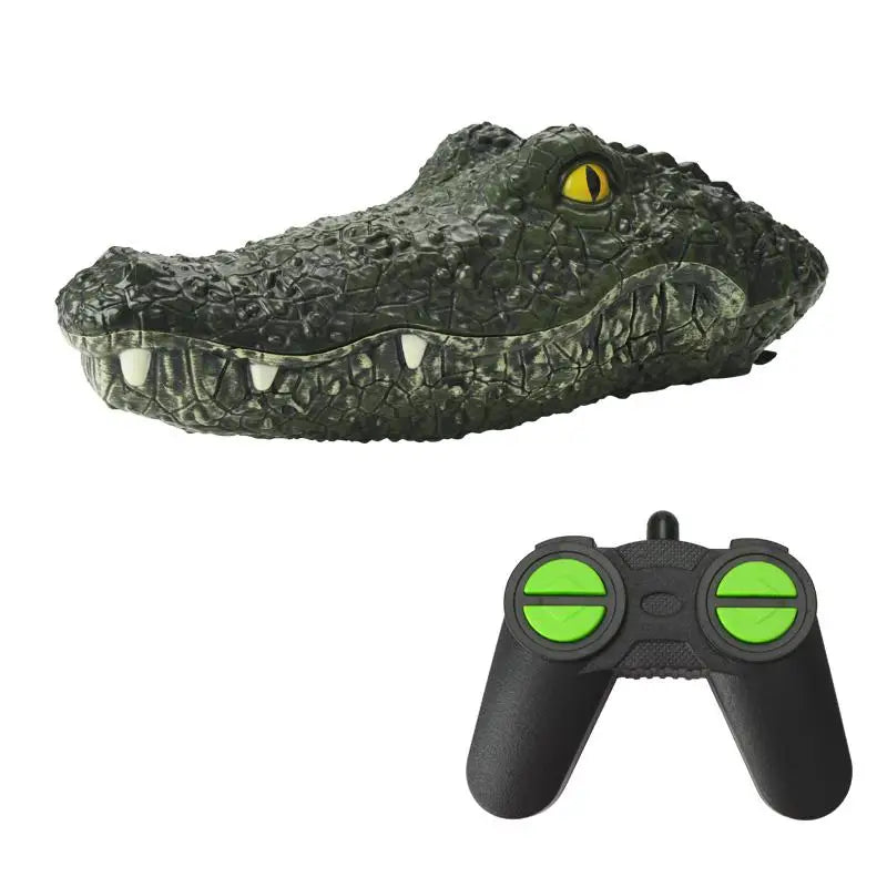 RC Crocodile Head Boat Ship Toy Simulation  2.4G Remote Control Joke Alligator Decoy Electric Toys Summer Water  Spoof Toys gift